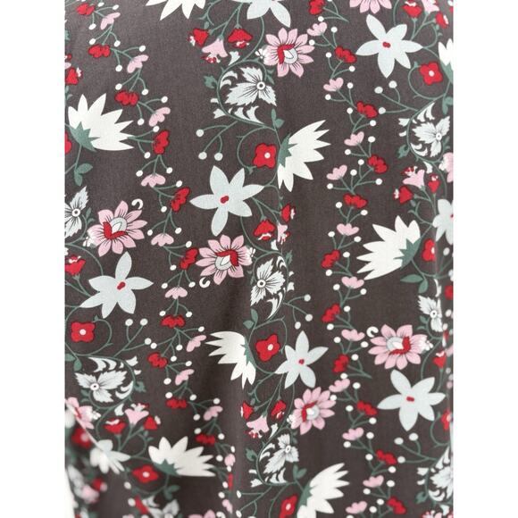 Cabi Womens Plaza Fiesta Floral Gray Sleeveless‎ Button Front Career Work Blouse - Picture 7 of 7